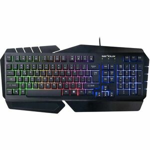 Tastatura gaming Andor, iluminare rainbow, carcasa metalica, design ergonomic, negru imagine