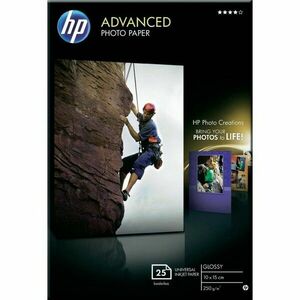 HP Q8691A PAPER Advanced Glossy Photo; 10 x 15 cm borderless; 25 sheet; Greutate/m2 250 Q8691A imagine