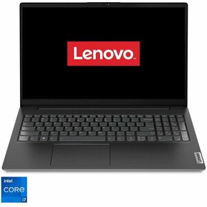Laptop Lenovo V15 G4 IRU cu procesor Intel® Core™ i7-1355U pana la 5.0GHz, 15.6, Full HD, 16GB DDR4, 512GB SSD, Intel® Iris® Xe Graphics, No OS, Business Black imagine