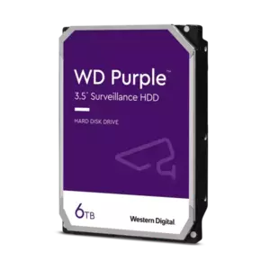 Hard Disk Desktop Western Digital WD Purple Surveillance 6TB 5400RPM 256MB SATA III imagine