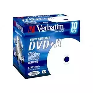 DVD-R Azo Printable 16X 4.7GB Jewel Case 10 pret pe bucata imagine