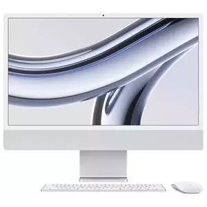 Sistem All-In-One Apple iMac 2023 24" Retina 4.5K Apple M3 8-core GPU RAM 8GB SSD 256GB Tastatura INT Mac OS Sonoma Silver imagine