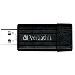 Stick USB Verbatim PinStripe 32 GB (Negru) imagine