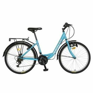Bicicleta Oras RICH R2432A, Roti 24inch, cadru otel 17inch, 18 viteze (Albastru) imagine