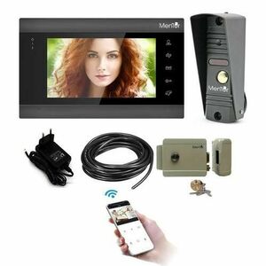 Kit VideoInterfon Smart Mentor SYKT003 WiFi Monitor Interfon Yala acces 1 locatie 7" HD 2MP SD Card InfraRed Senzor de miscare imagine
