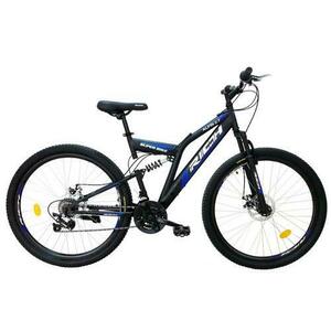 Bicicleta MTB-FS RICH R2750D, roti 27.5inch, 18 viteze, Cadru 18inch, Frane pe disc (Negru/Albastru) imagine
