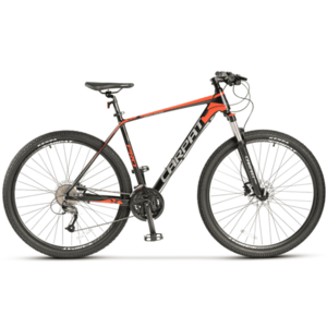 Bicicleta Mountain Bike CARPAT PRO C26227H LIMITED EDITION, Roti 26 inch, Echipare Shimano Altus 27 viteze, Frane Hidraulice Disc, Cadru Aluminiu (Negru/Rosu) imagine