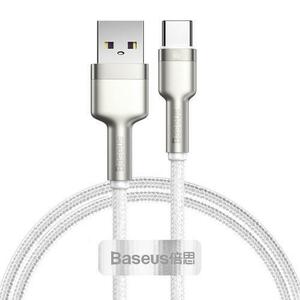 Cablu de date USB/ USB - C, Baseus, Cafule Series, 66W, Alb, 1m imagine