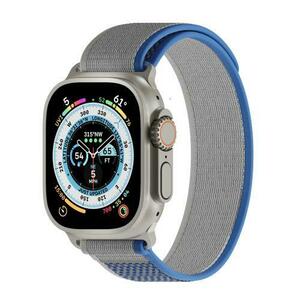 Curea Athletic Loop NEXT ONE pentru Apple Watch (42/44/45/49mm), Gri/Albastru imagine