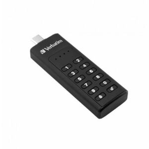 Stick USB Verbatim Keypad Secure, 128GB, USB 3.1 (Negru) imagine