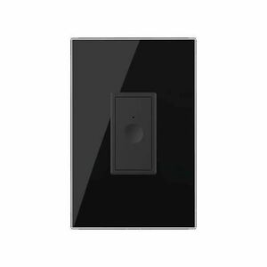 Intrerupator Simplu cu Touch Livolo cu Rama Din Sticla 1M – Serie Noua (Negru) imagine