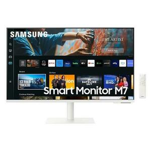 Monitor Inteligent VA LED Samsung M7 32inch LS32CM703UUXDU, UHD (3840 x 2160), HDMI, WiFi, Boxe, Pivot, 4 ms (Alb) imagine