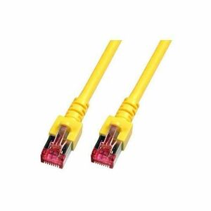 Cablu de retea din fibra optica cu miez de cupru, EFB Elektronik, S/FTP cat6A LSZH 3m, Galben imagine