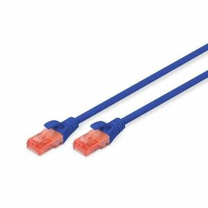 Cablu de corectie Digitus CAT6 U-UTP, 1m, DK-1617-010/B, Albastru imagine