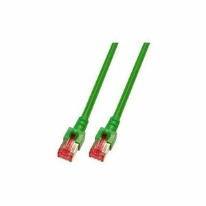 Cablu de retea din fibra optica cu miez de cupru, EFB Elektronik, S/FTP cat6A LSZH 1m, Verde imagine