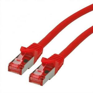 Cablu de retea din fibra optica cu miez de cupru, EFB Elektronik, S/FTP cat6A LSZH 1 m, Rosu imagine