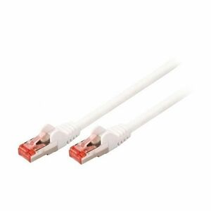 Cablu de retea din fibra optica cu miez de cupru, EFB Elektronik, S/FTP cat6A LSZH 1m, Alb imagine
