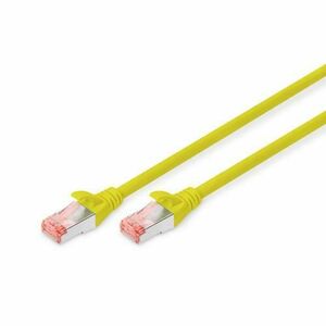 Cablu S-FTP patch cord - 0.25m, cat.6 CU LSZH Digitus, Galben imagine