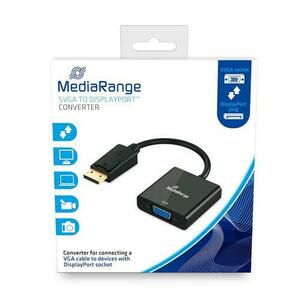 Cablu convertor MediaRange SVGA/DisplayPort™, 15 cm, Negru imagine