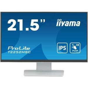Monitor IPS LED Iiyama, 21.5 inch, Full HD, DisplayPort/HDMI (Alb) imagine