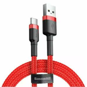 Cablu de date Baseus Cafule, USB la USB-C, Quick Charge , 2A, 2m (Rosu) imagine