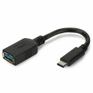 Cablu, Digitus, USB-C/USB-A, Negru imagine