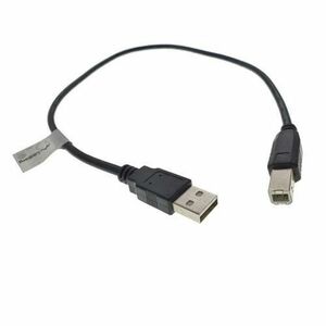Cablu USB 2.0 pentru imprimanta, Lanberg 42867, lungime 50cm, USB-A tata la USB-B tata, negru imagine