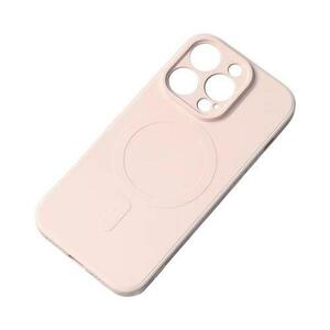 Carcasa Silicone Case MagSafe compatibila cu iPhone 15 Pro Max, Roz imagine