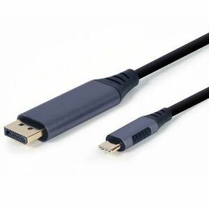 Cablu Audio si Video USB-C - DisplayPort Gembird, 1.8m, Gri CC-USB3C-DPF-01-6 imagine