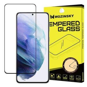 Folie de protectie Ecran WZK pentru Samsung Galaxy S21 5G G991, Sticla securizata, Full Glue, Neagra imagine