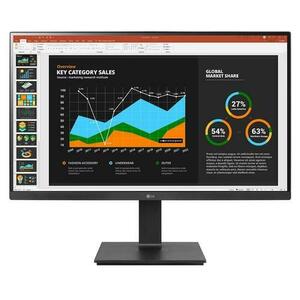 Monitor IPS LED LG 27inch 27BQ75QB-B, QHD (2560 x 1440), HDMI, DisplayPort, Boxe, Pivot (Negru) imagine