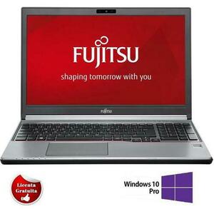 Laptop Refurbished Fujitsu LIFEBOOK E756 (Procesor Intel® Core I5-6300U (3M Cache, up to 3.0 GHz) 15.6inch HD, 8GB, 256GB SSD, Intel® HD Graphics, Windows 10 PRO, Negru) imagine