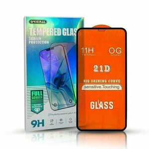Folie de protectie Ecran OEM pentru Samsung Galaxy A22 A225, Sticla Securizata, Full Glue, 21D, Neagra imagine