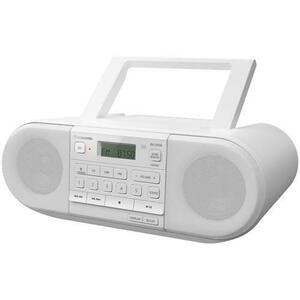 Radio portabil Panasonic RX-D550E-W, 20W, Bluetooth, CD, USB, Tuner FM, Alb imagine