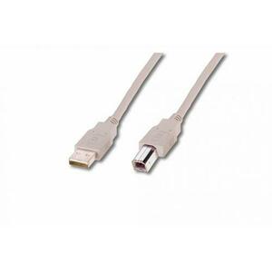 Cablu de conectare USB, Assmann, tip A - B 1.8m, Bej imagine