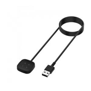 Cablu de incarcare pentru Fitbit Versa 3 / Sense, 1m (Negru) imagine