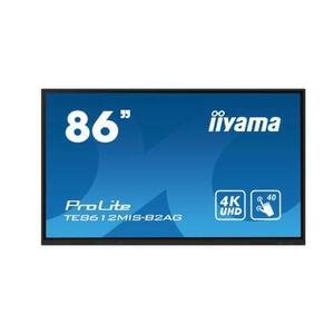 Display Profesional VA LED iiyama ProLite 85.6inch TE8612MIS-B2AG, Ultra HD(3840 x 2160), VGA, HDMI, Boxe (Negru) imagine
