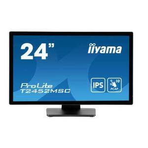 Monitor IPS LED iiyama ProLite 23.8inch T2452MSC-B1, Full HD(1920 x 1080), HDMI, DisplayPort, Boxe, Touchscreen (Negru) imagine