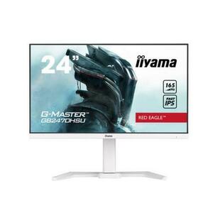 Monitor Gaming Fast IPS LED iiyama G-Master 23.8inch GB2470HSU-W5, Full HD(1920 x 1080), HDMI, DisplayPort, Boxe, Pivot, 165 Hz, 0.8 ms (Alb) imagine