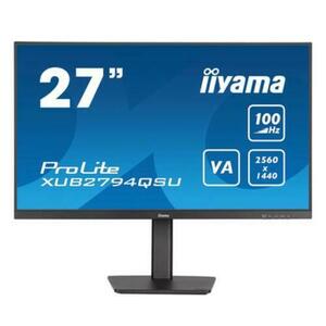 Monitor VA LED iiyama ProLite 27inch XUB2794QSU-B6, WQHD(2560 x 1440), HDMI, DisplayPort, Boxe, Pivot (Negru) imagine