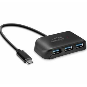 Hub USB Speedlink SNAPPY EVO SL-140203, 3 x USB 3.2 Gen 1, 1 x USB-C (Negru) imagine
