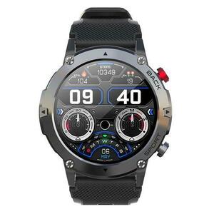 Smartwatch iSEN C21 Pro, 1.32 inch, Apel bluetooth, Bluetooth 5.0, Ritm cardiac, SpO2, 19 sporturi, Ip68, 300mAh, Negru imagine
