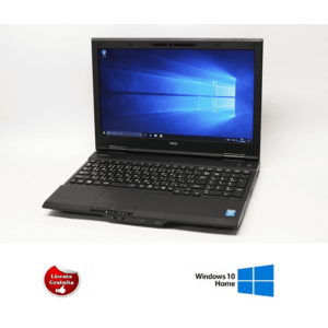 Laptop Refurbished Nec VersaPro VK27MX-G, Intel Core i5 3340M CPU 2.70GHz up to 3.40GHz, 4GB DDR3, 500GB HDD, DVD 15.6 Inch, HD 1366x768, Windows 10 Home (Negru) imagine
