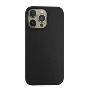 Husa de protectie Next One Silicone Case pentru iPhone 15 Pro Max, MagSafe compatible, Negru imagine