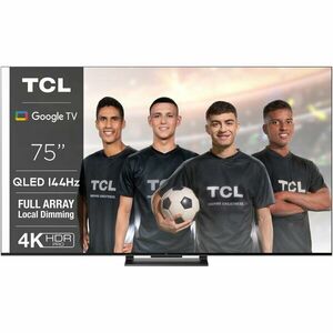 Televizor QLED TCL 75C745, 189 cm, Smart Google TV, 4K Ultra HD, 100hz, Clasa G imagine