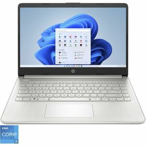 Laptop ultraportabil HP 14s-dq5004nq cu procesor Intel® Core™ i5-1235U pana la 4.40 GHz, 14, Full HD, 16GB, 1TB SSD, Intel® Iris® Xe Graphics, Windows 11 Home, Natural Silver imagine