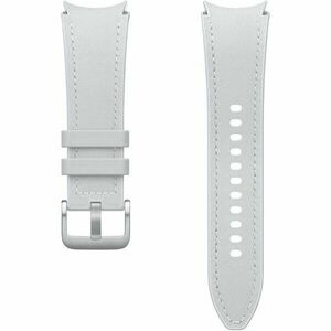 Curea smartwatch Hybrid Eco-Leather Band pentru Galaxy Watch6, (S/M), Silver imagine