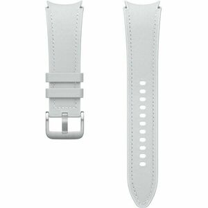 Curea smartwatch Hybrid Eco-Leather Band pentru Galaxy Watch6, (M/L), Silver imagine