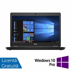 Laptop Refurbished DELL Latitude 5480, Intel Core i5-7200U 2.50GHz, 8GB DDR4, 240GB SSD, 14 Inch, Webcam + Windows 10 Pro imagine