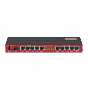 Router Gigabit MikroTik RB2011UIAS-IN, 5 porturi Gigabit, 5 porturi Fast Ethernet, 1 port SFP, 10/100/1000 Mbps, PoE imagine